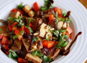 Овощной салат с тофу